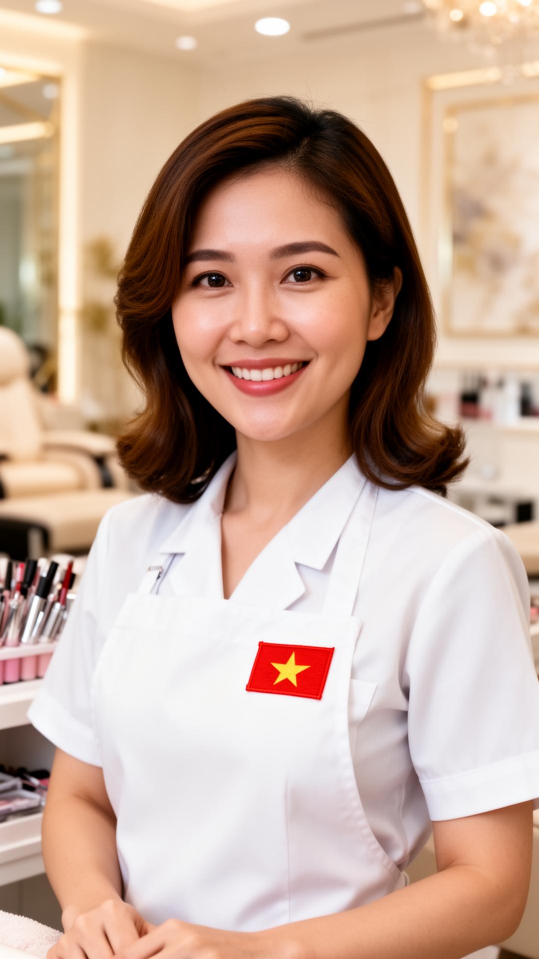 Thợ nail Việt tự tin nói tiếng Anh trong tiệm nail ở Mỹ
